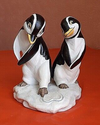 Franklin Mint Wuv Porcelain Penguin Figurine
